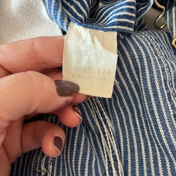 Key children’s overalls size 3. Vintage. Blue and white pinstripe. - Picture 7 of 8